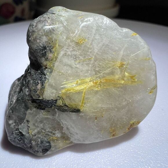 Golden Rutilated Quartz‎ Crystal Freeform (#7) - Picture 11 of 11